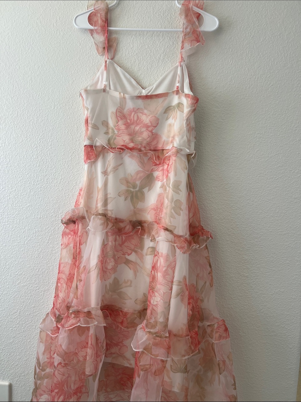 Sheer Floral Ruffle Sundress - Picture 2 of 3